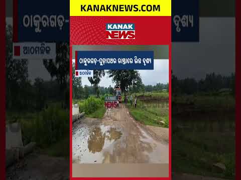 Angul Road Crisis | Students Get Off Bus to Repair Broken Road