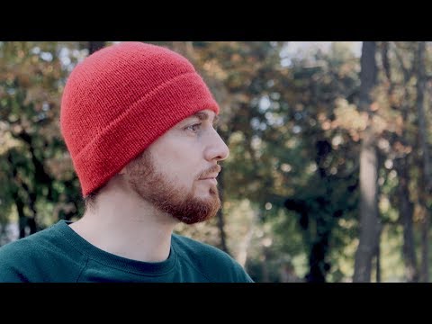 Мужская шапка спицами видео 56 размера красивый узор