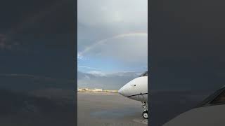 Best day on the job #flyventura #comeventurawithus #privatejet #rainbow #challenger #604
