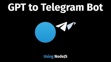 GPT to Telegram Bot - Made with Open AI API and Node JS - Chat with bot like ChatGPT