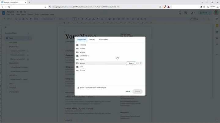 How To Duplicate a Document in Google Docs Drive