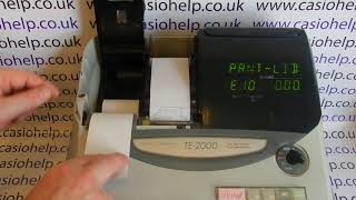E10 Error Casio TE-2000 / TE2000 / TE-100 / TE100 / PCR-T2000 / PCRT2000 / PCR-T100 / PCRT100 Profile