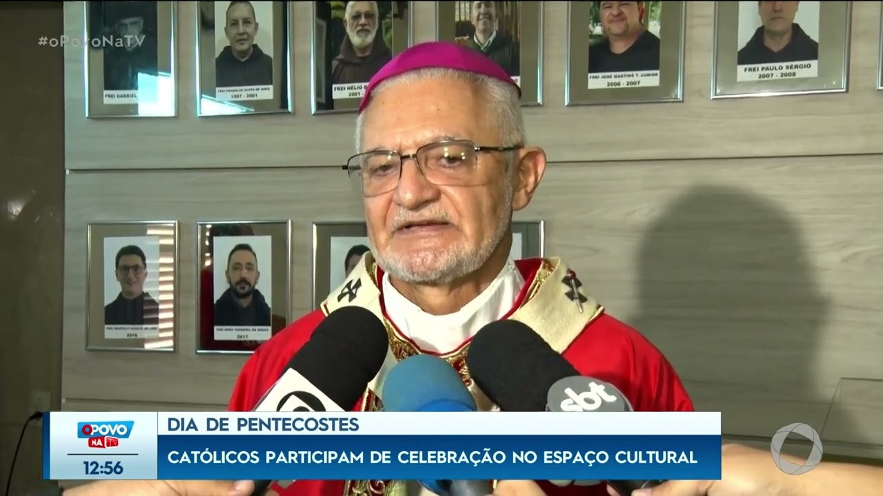 Dia de Pentecostes católicos participam de celebração no Espaço Cultural -O Povo na TV