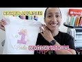 HOW TO MAKE A PERSONALIZED SHIRT USING HTV AND EMBROIDERY | HOW TO DO EMBROIDERY