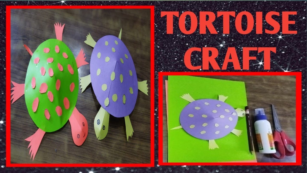 How to make Paper Tortoise Paper Tortoise craft World Turtle day