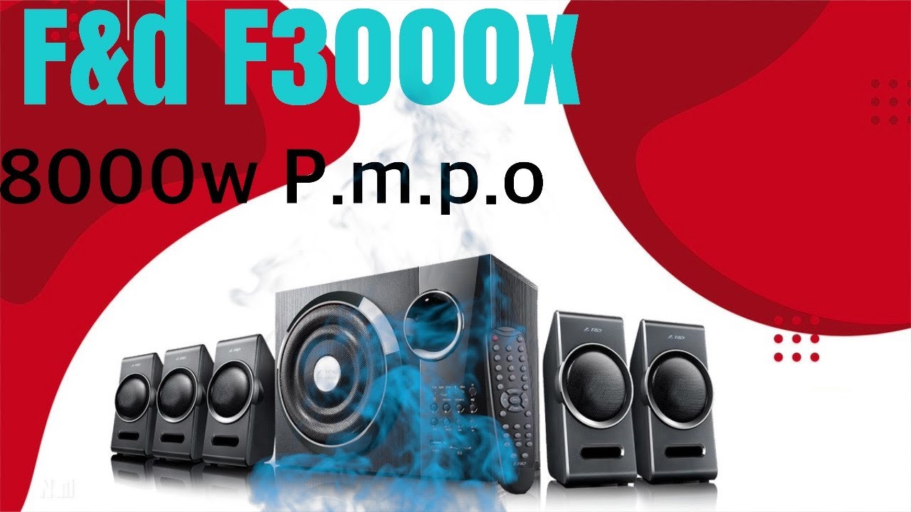 Unboxing F\u0026D 3000X 5.1 Channel 