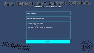 Simple Contact Form Di HTML | Cara Membuat Formulir Kontak Sederhana #PloKoding6 | Free Source Code