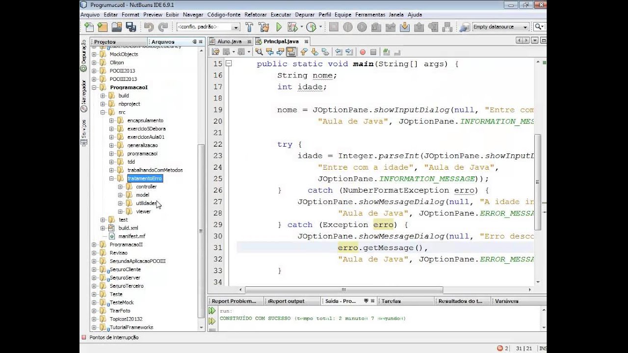 Tratamento de Erros em Java - YouTube