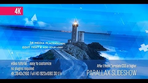 Parallax Slideshow | After Effects Template | Video Displays