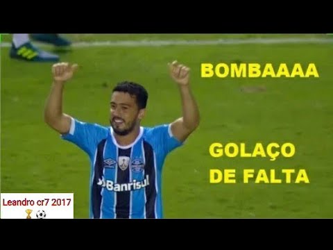 GOLAÇO DE FALTA DE EDÍLSON - BARCELONA DE GUAYAQUIL 0 X 2 GRÊMIO - SEMI FINAL DA LIBERTADORES 2017