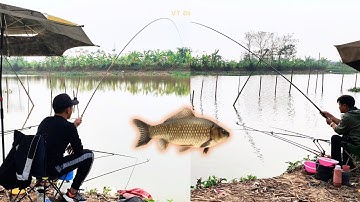 Đi câu ngồi cạnh cao thủ câu cá diếc bằng lưỡi lục và cái kết | Fishing Vlog 🎣🐟