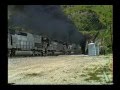 Tehachapi_(1991) SP Oil Cans Exits Tunnel 5 With Lots of Smoke