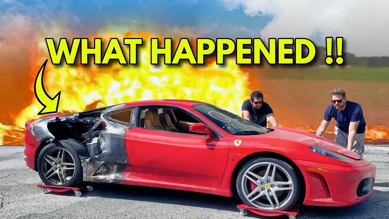 ⁣FIRE DAMAGED FERRARI 2 YEAR REBUILD FOR ALL THE WRONG REASONS WITH SAMCRAC