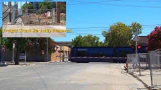 23rd St. Railroad Crossing - Old Freight Track Partially Removed | SACRT Trains, Sacramento CA