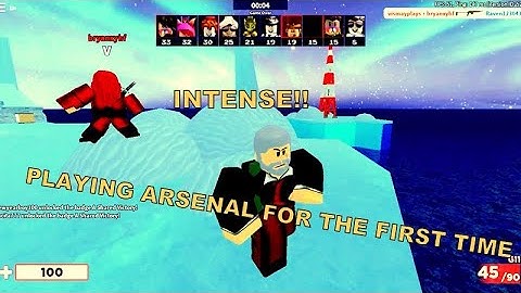 #ROBLOX #ARSENAL PLAYING ARSENAL FOR FIRST TIME VERY INTENSE HACKER JOINED...