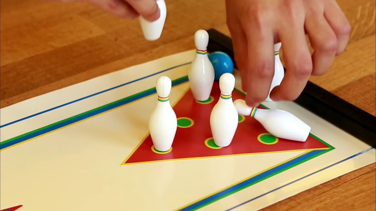 Kikkerland spannendes Tischspiel Tisch-Bowling-Spiel Table Top BOWLING GAME 