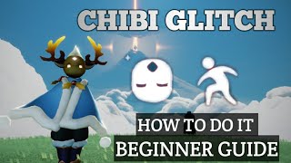 Sky CotL | chibi glitch | how to do it | beginner Guide | sky children of the light 🌌💕