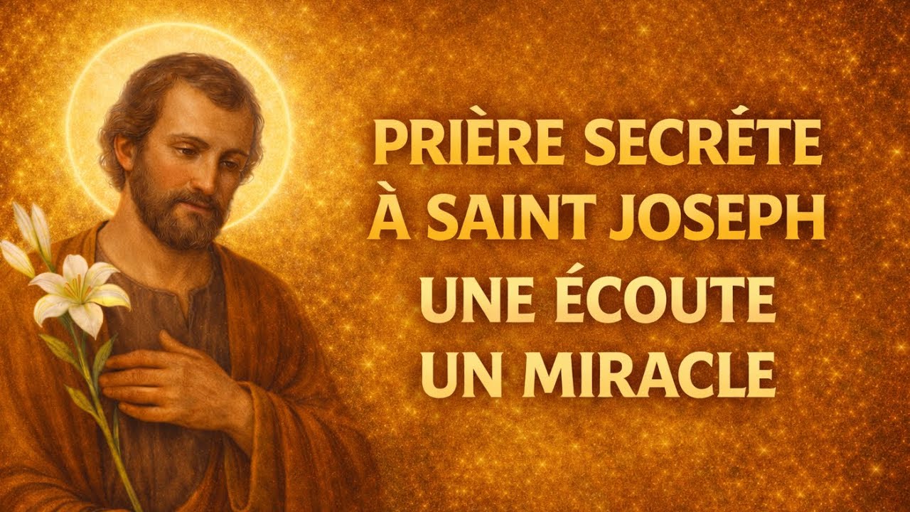 🌟 Prière SECRÈTE à SAINT JOSEPH pour Recevoir un MIRACLE INATTENDU Dans la JOURNÉE 🙏