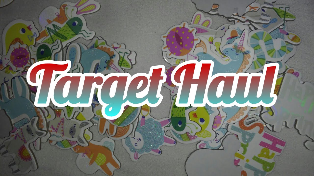 Target Haul Sticker Bucket YouTube