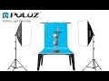 Puluz 50x70cm studio softbox  2m tripod mount  e27 30w 5700k white light led bulb photography kit