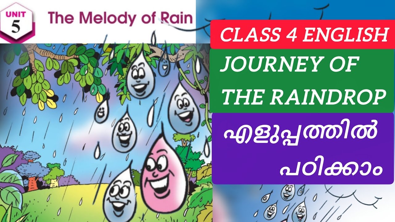THE MELODY OF RAIN | JOURNEY OF THE RAINDROP | CLASS 4 ENGLISH | UNIT 5 |
