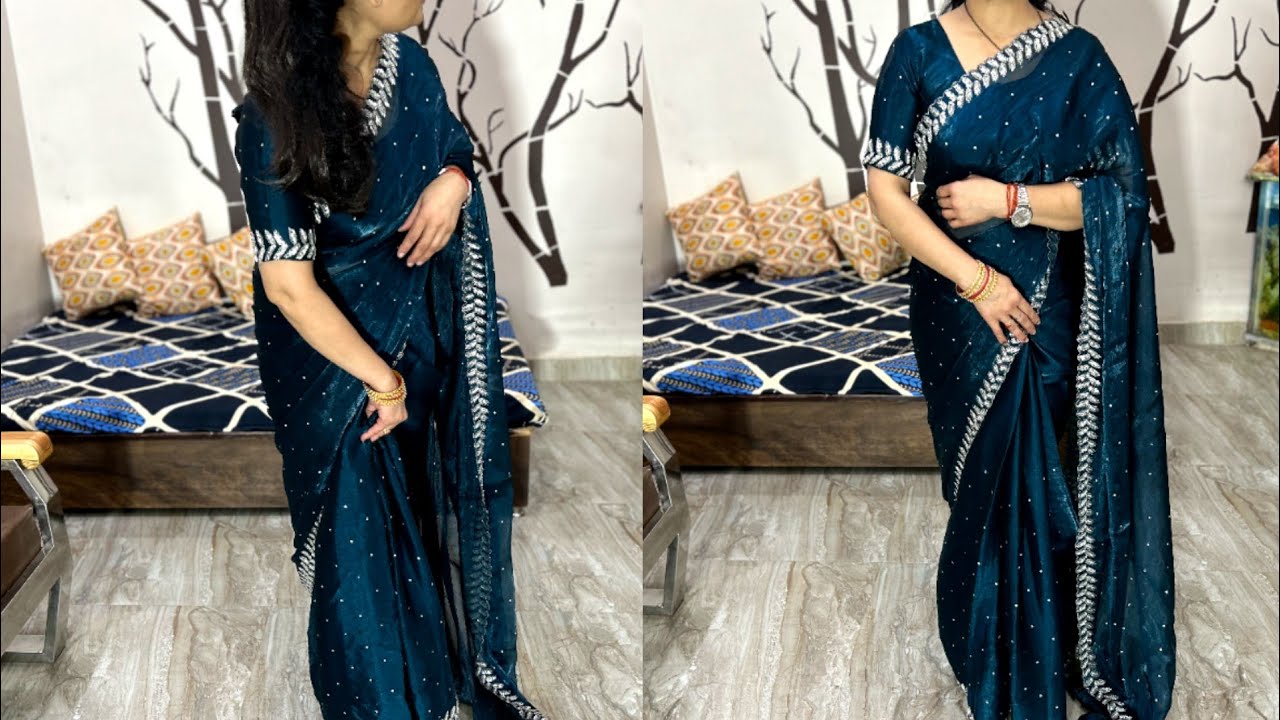 Easy Way To Wear Jimmy Choo Saree Perfectly | How To Wear Jimmy Choo Saree With Perfect Pleats