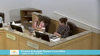 Finance & Budget Review Committee Budget Workshop #4 - August 11, 2026