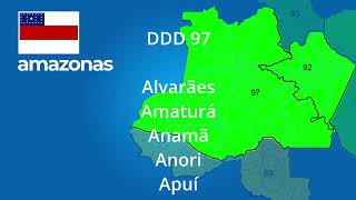 DDD da Amazonas e a sua cidades