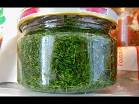 Как сохранить свежую зелень без Консервации и Заморозки! Зеленое масло ...