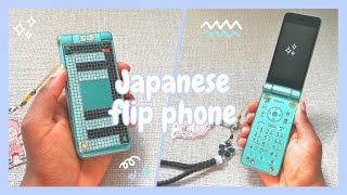 🌼 a japanese keitai garaho flip phone in 2024 || Sharp aquos 2 unboxing, decorating, and accessories