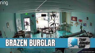 Brazen Burglar Caught on Camera Breaks into Woohoo! Ice Cream in Anchorage