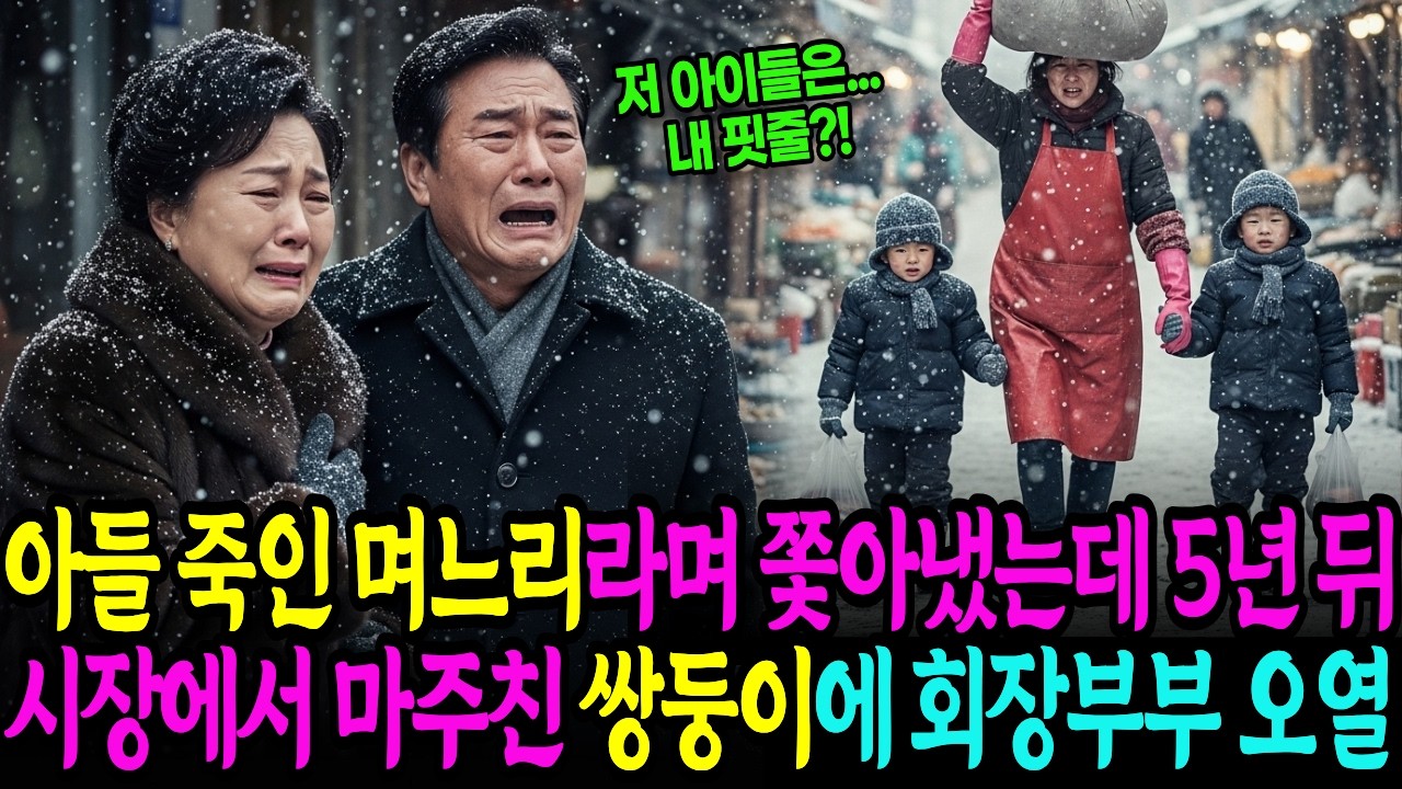 아들 죽인 며느리라며 쫓아냈는데 5년뒤, 시장에서 마주친 쌍둥이에 회장부부 오열 | 노후사연 | 인생사연 | 오디오북