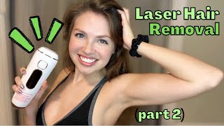 ⚡️ EVERYDAY At Home Laser Hair Removal w/ BEFORE AFTER Results (part 2)