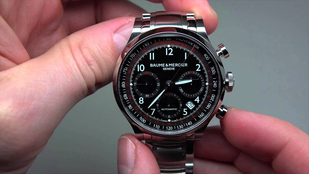 Baume and Mercier Capeland Men's Watch Model: 10062 - YouTube