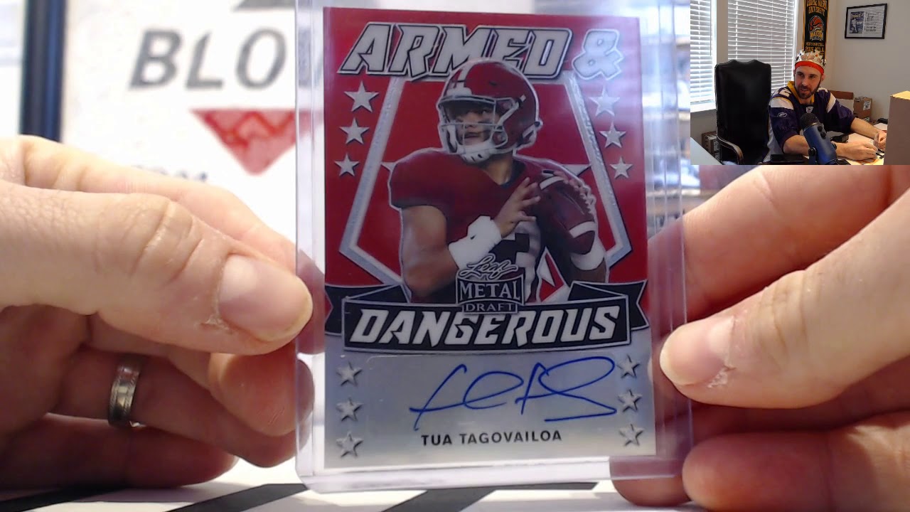 JT's 2020 Leaf Metal Draft Football Case Break RD 1