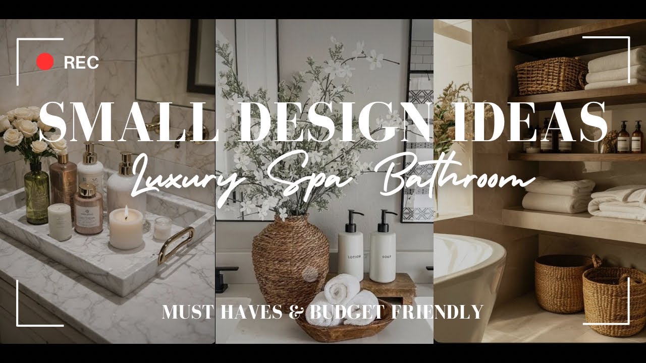 How to Create a Modern Luxury “Spa Bathroom” on a Budget! | Small Bathroom Decor Ideas | DIY ...