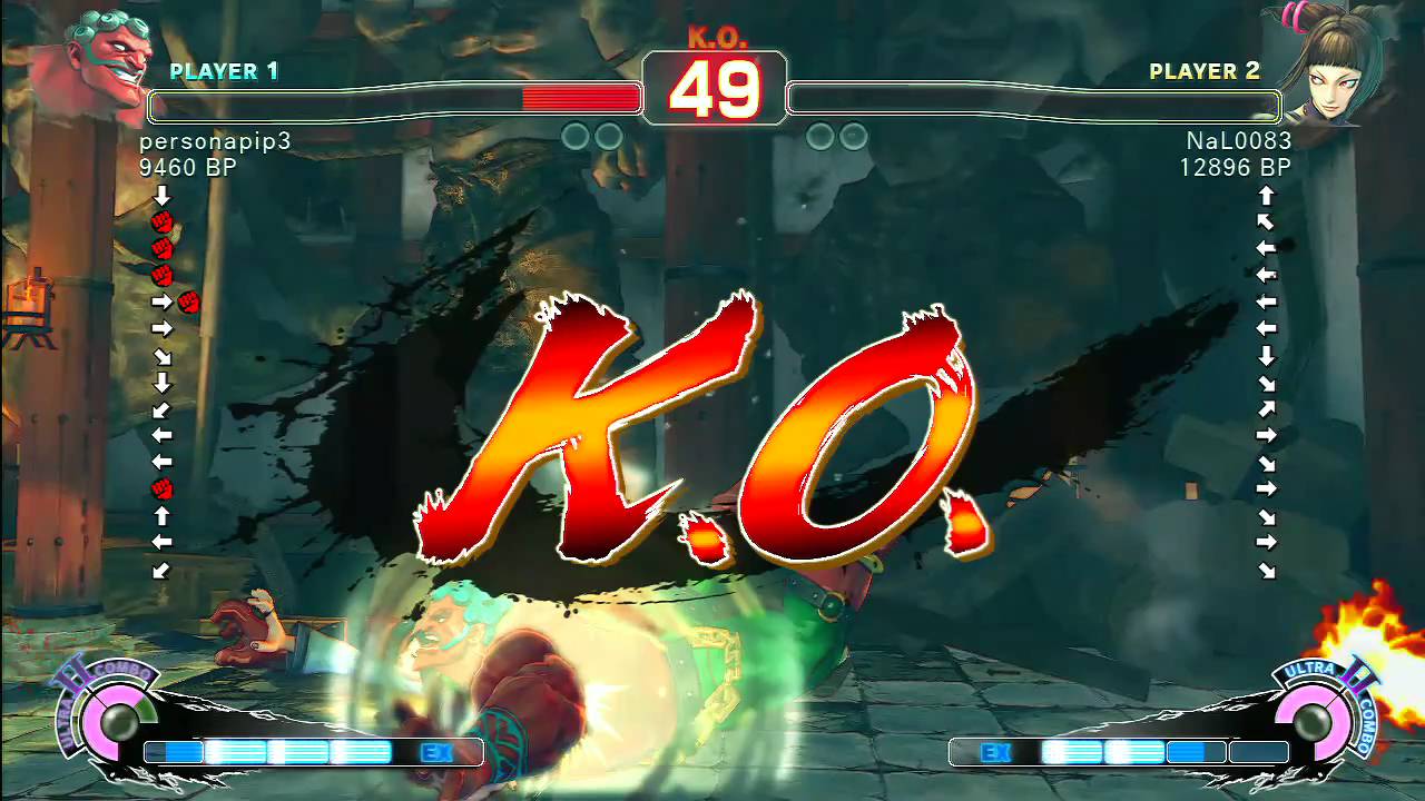 SSF4 Rank Match  personapip3 (HK)  vs  NaL0083 (JR)