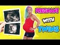 PREGNANT FOR 24 HOURS WITH (TWINS) OH NO! | NICOLE SKYES