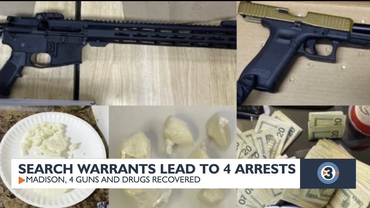 Drugs and weapons operation in Madison leads to 4 arrests - YouTube