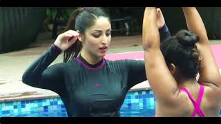 This is what yami looks like  Yami Gautam swimming in hot Yoga Pants