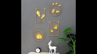 Leaf Shape Hanging Wall Creative Iron Ginkgo Leaf Decoration