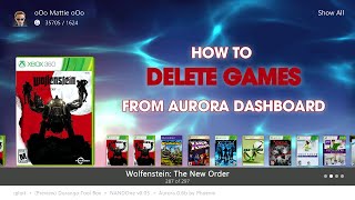 How to Delete Games in Aurora