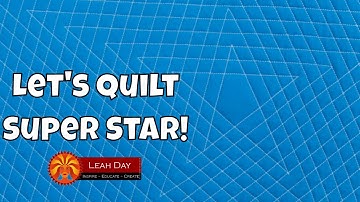 How to Quilt Super Star - Walking Foot Quilting Tutorial for Beginners