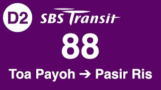 [4K60] SBS Transit Trunk 88 Direction 2 Hyperlapse