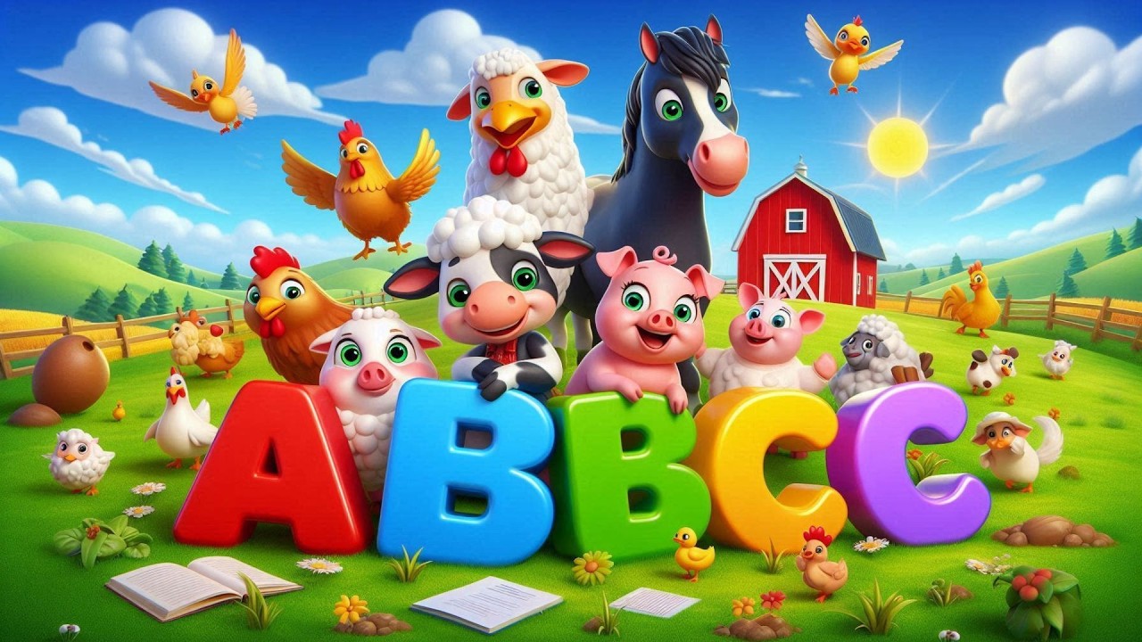 ABC Song with Farm Animals 🐑🐓 | Fun Learning for Kids - YouTube