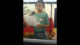 My baby girl brought the WORD.