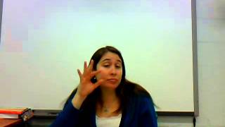 ASL 2 Unit 12 Vocab
