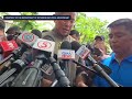 Jonvic Remulla briefs the media after the arrest of contractor Curlee Discaya