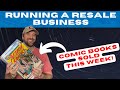 Running a resale business comic books sold this week