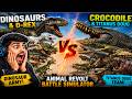D-Rex &amp; Dinosaurs vs Titanus Doug Team! 🦖🔥 | Animal Revolt Battle Simulator |